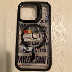Taylor Swift Clear Phone Case iPhone 15 Pro